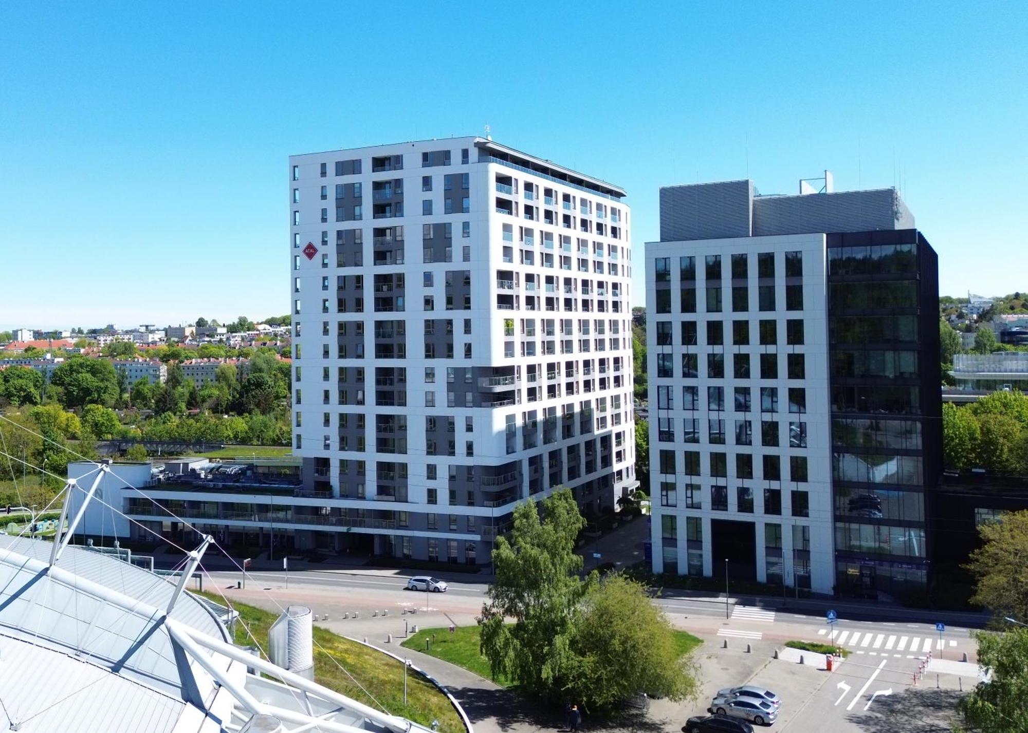 Apartment Efaga Modern Tower Gdynia With Private Parking Space Exterior foto